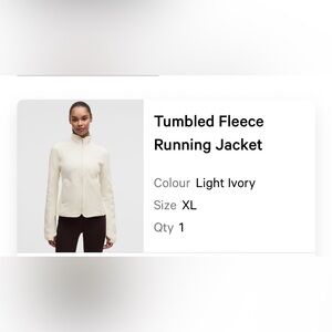 Lululemon Athletica Light Ivory Teddy Jacket